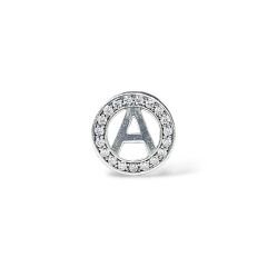 A Harf Gümüş Charm
