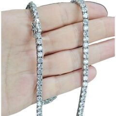 4 mm İthal Dönme Yapmayan Gümüş Su Yolu Kolye