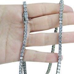 4.5 mm İthal Dönme Yapmayan Gümüş Su Yolu Kolye