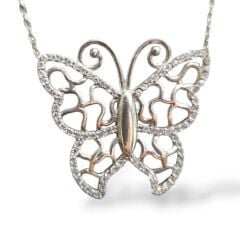 Kelebek Model Gold Kolye