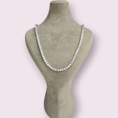 5 mm İthal Dönme Yapmayan Gümüş Su Yolu Kolye - 60 cm