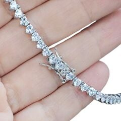 3 mm Kalp kesim İthal Dönme Yapmayan Su Yolu Kolye - 45 cm