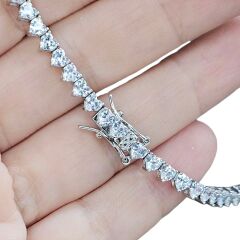 3 mm Kalp kesim İthal Dönme Yapmayan Su Yolu Kolye - 45 cm