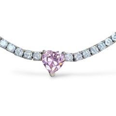 Kalp detaylı İthal Dönme Yapmayan Gümüş Su Yolu Kolye - Bileklik Takımı