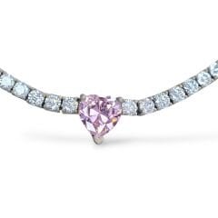 2.5 mm Kalp detaylı İthal Dönme Yapmayan Gümüş Su Yolu Kolye - Bileklik Takımı