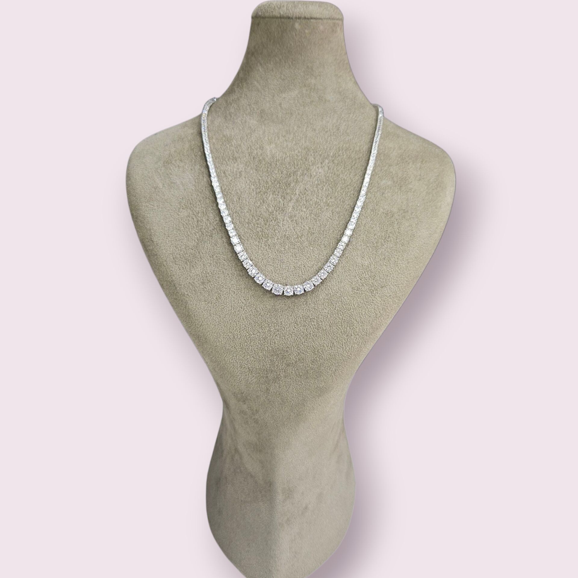 Süzme Model İthal Dönme Yapmayan Gümüş Su Yolu Kolye - 45 cm