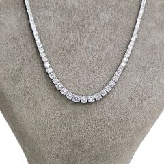 Süzme Model İthal Dönme Yapmayan Gümüş Su Yolu Kolye - 45 cm