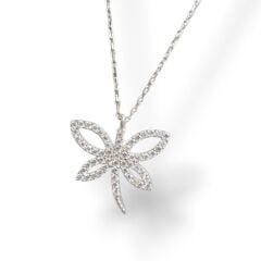 Taşlı Yusufçuk Gümüş Kolye