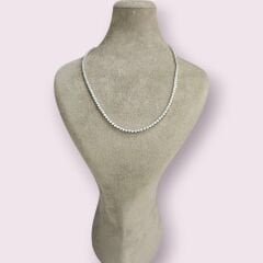 2 mm Sıvama Model Gümüş Su Yolu Kolye - 45 cm