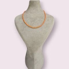 40 cm Kök Yakut Doğal Taş Kolye