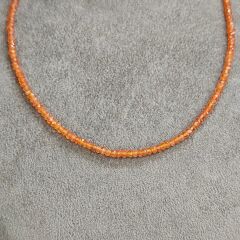 40 cm Kök Yakut Doğal Taş Kolye