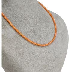 40 cm Kök Yakut Doğal Taş Kolye