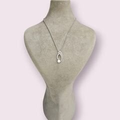 Zirkon Taşlı İnci Kolye