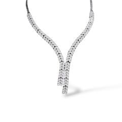 Zirkon Taşlı Şık Abiye Kadın Gümüş Kolye Bileklik Takım