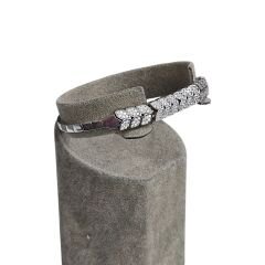 Zirkon Taşlı Şık Abiye Kadın Gümüş Kolye Bileklik Takım