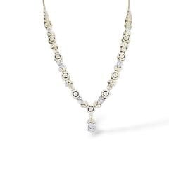 14K Altın Kaplama Zirkon Taş Kadın Şık Gümüş Set