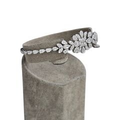 Kadın Şık Abiye Gümüş Set