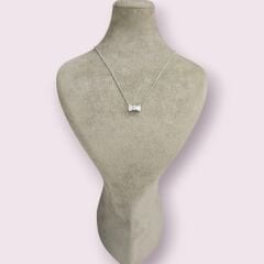 Kristal Taşlı Gümüş Kolye