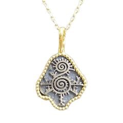 Figürlü Çift Renk Kolye