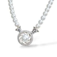 Gümüş Kolye Uçlu- İnci Kolye