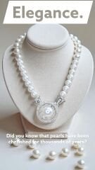 Gümüş Kolye Uçlu- İnci Kolye