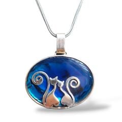 Okyanus Sedefi Doğal Taş Gümüş Kolye