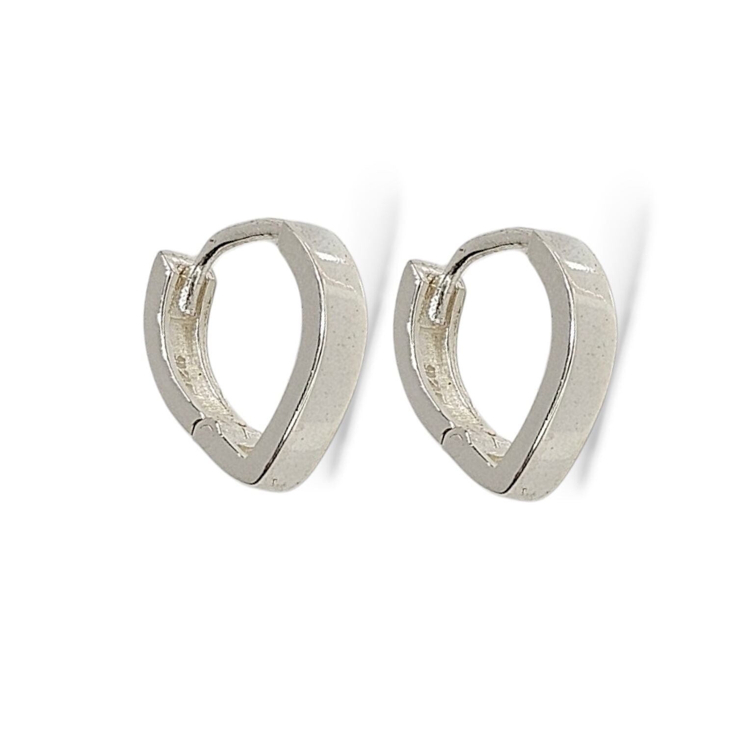 Parlak Kadın Gümüş Halka Küpe