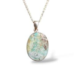 Firuze Doğal Taş Gümüş Kolye