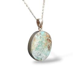 Firuze Doğal Taş Gümüş Kolye