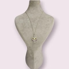 Ortası Kelebek Model Otantik Kolye