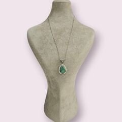 Zümrüt Taşlı Otantik Kolye