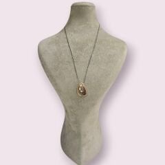 Kaplangözü Doğal Taş Gümüş Kolye