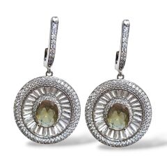 Zultanite Taşlı Lüks Gümüş Set