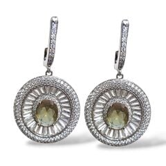 Zultanite Taşlı Lüks Gümüş Set