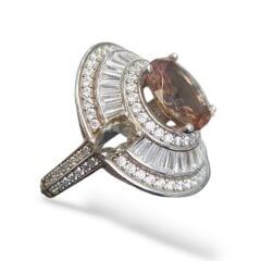 Zultanite Taşlı Lüks Gümüş Set