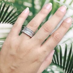 BVL Taşlı Gümüş Yüzük