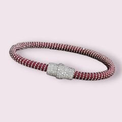 Mıknatıslı Pırlanta Montür Zirkon Taş İp Bileklik