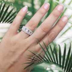 Zirkon Taşlı Gümüş Yüzük