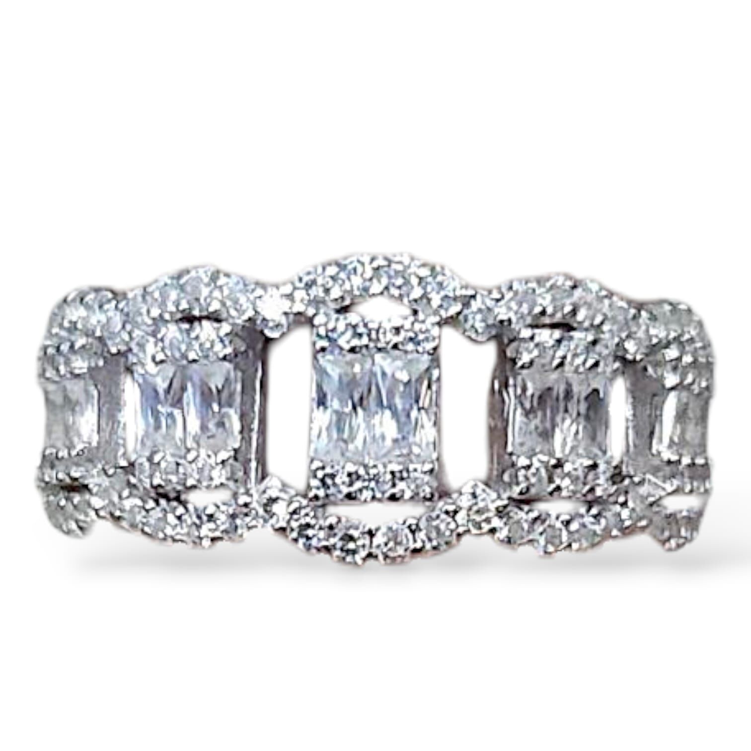 Zirkon Taşlı Gümüş Yüzük