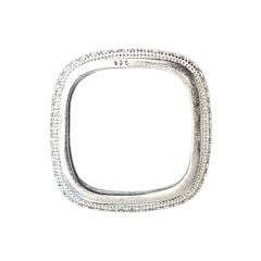 Kare Form Tamtur Gümüş Yüzük