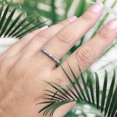 Yarı Tamtur Gümüş Yüzük