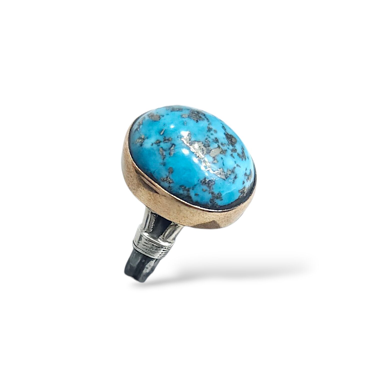 Firuze Doğal Taş Gümüş Yüzük