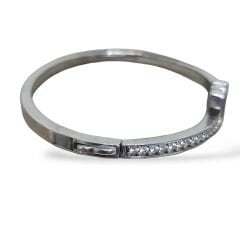 Tffny Model Taşlı Gümüş Kelepçe Bileklik