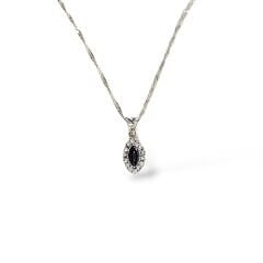 Onix Siyah Taşlı Zirkon Taşlı Kolye Küpe Gümüş Set