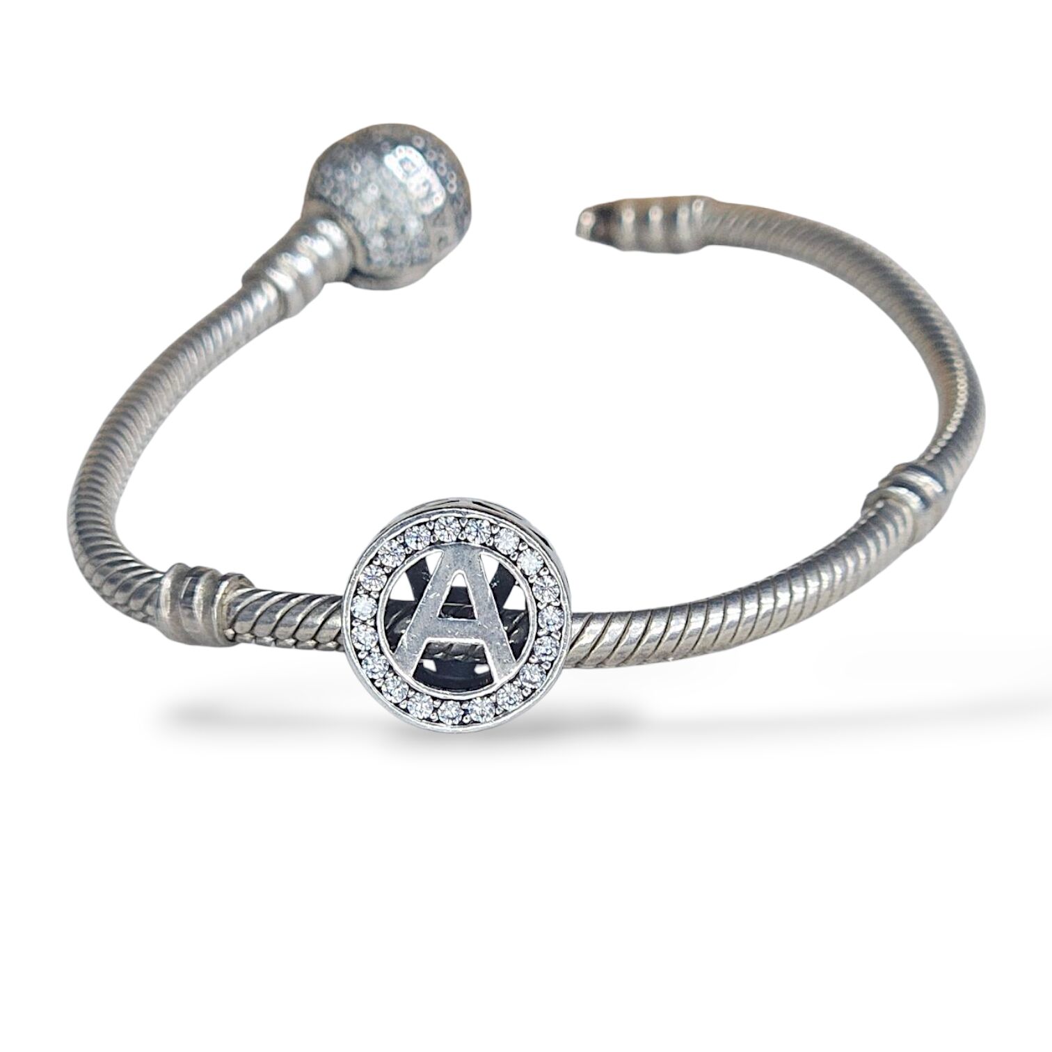 A Harf Gümüş Charm