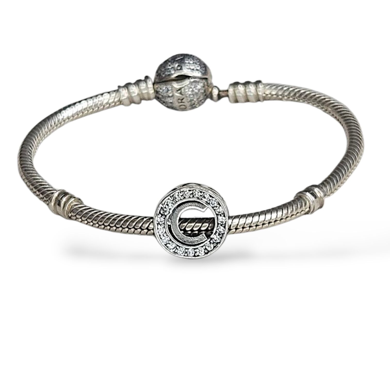 C Harf Gümüş Charm