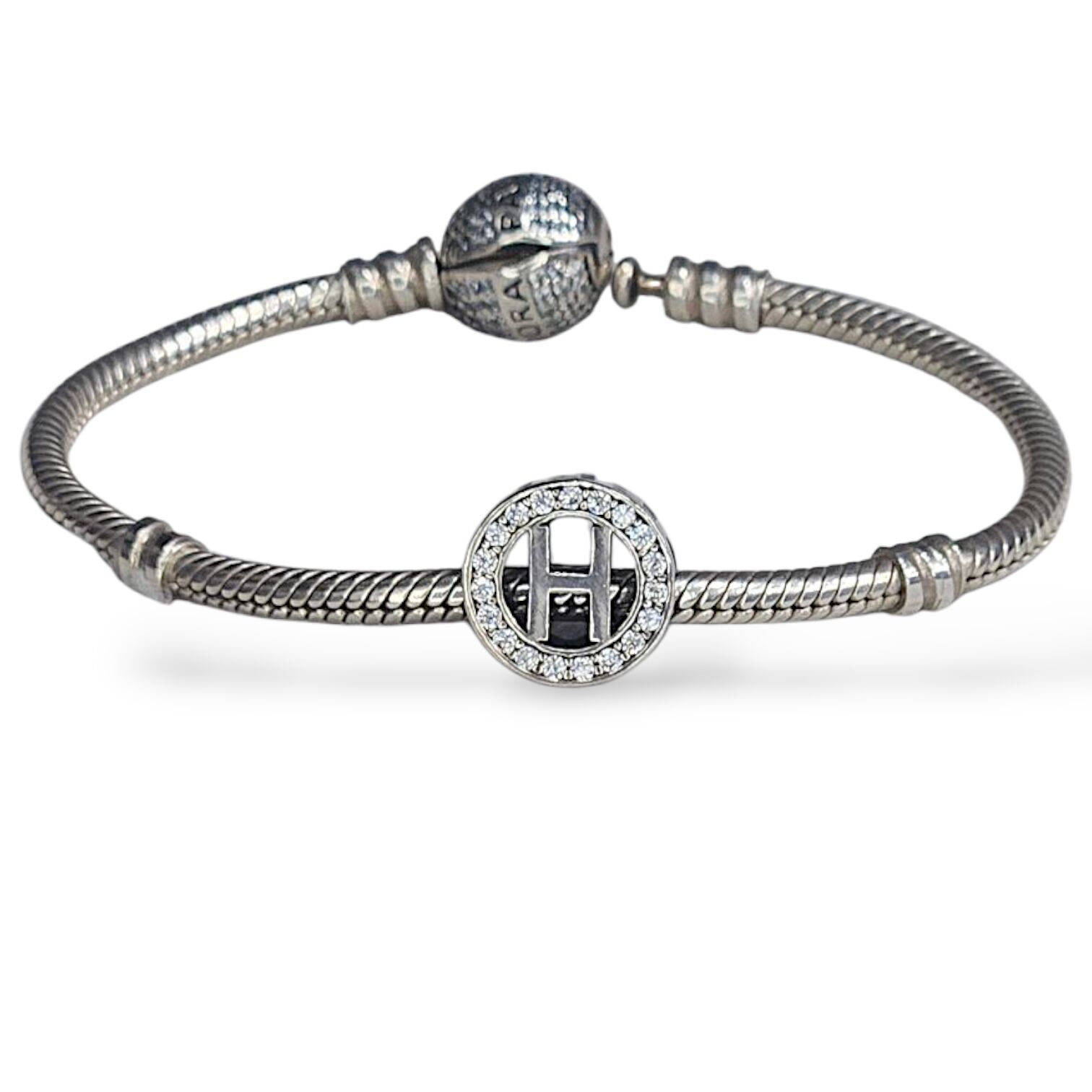 H Harf Gümüş Charm