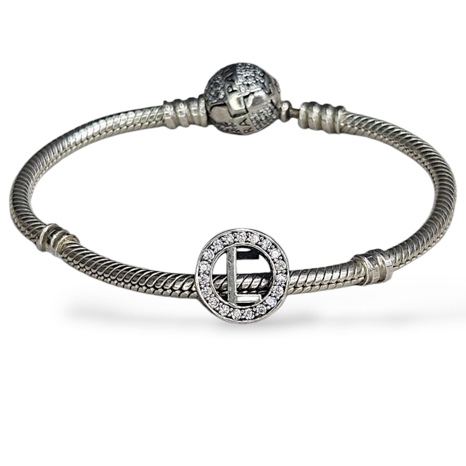 L Harf Gümüş Charm