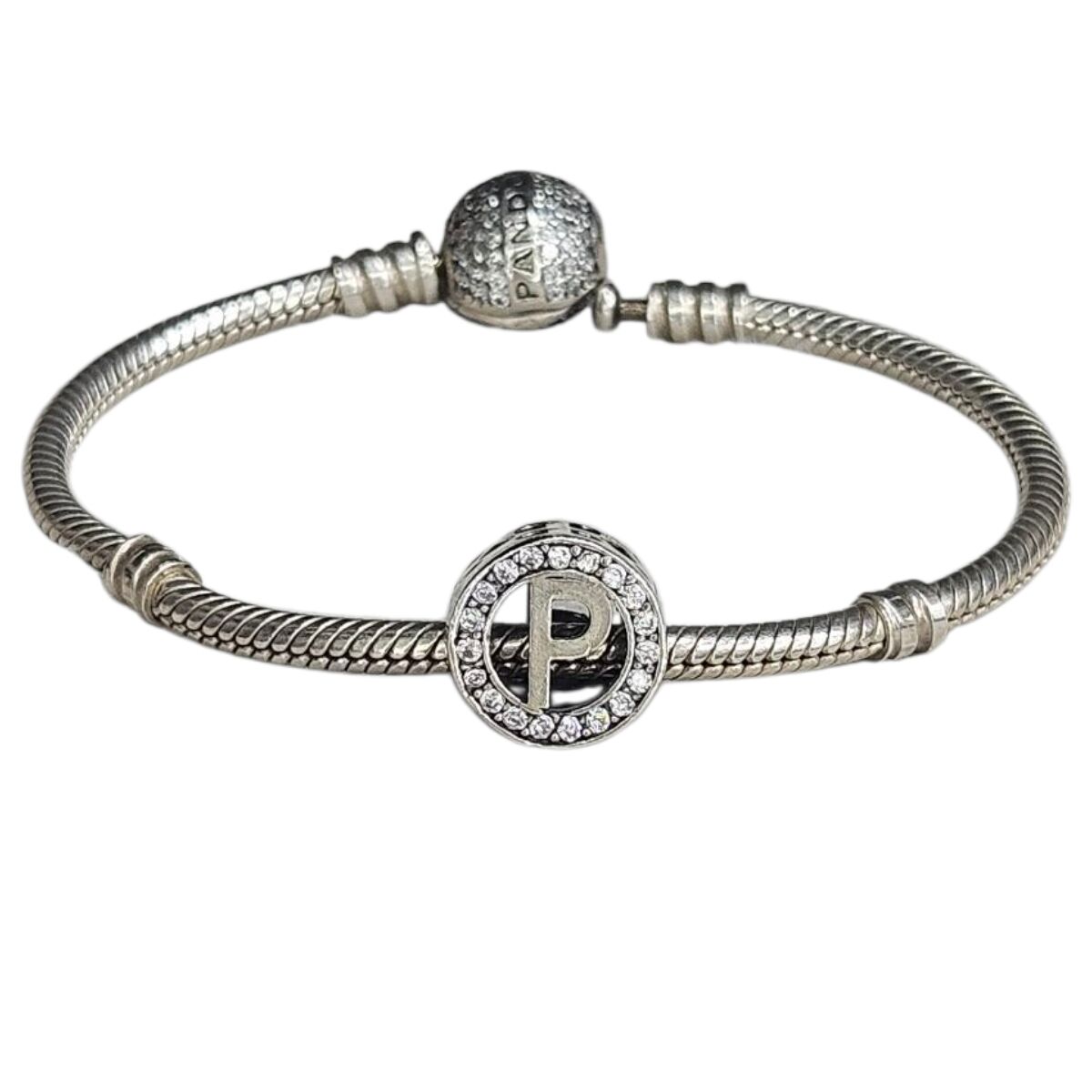 P harf Gümüş Charm