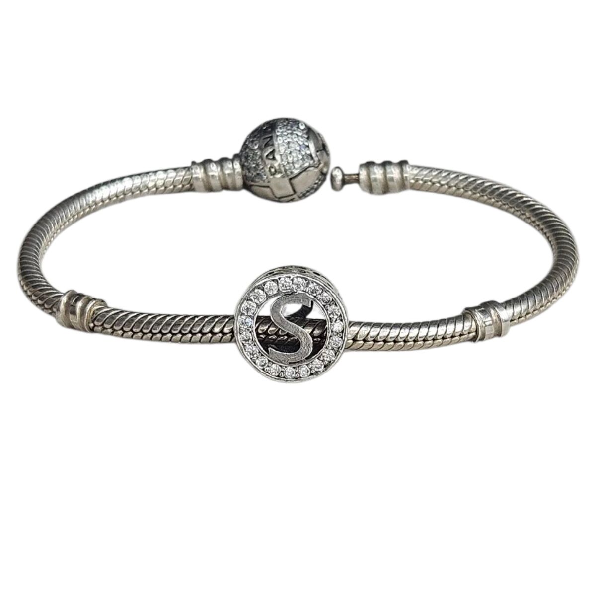 S Harf Gümüş Charm